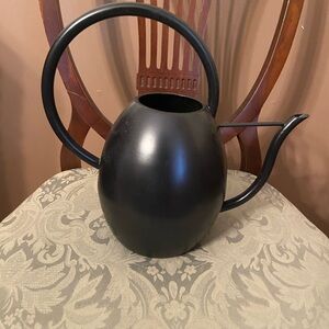 Sleek Black metal Watering Can